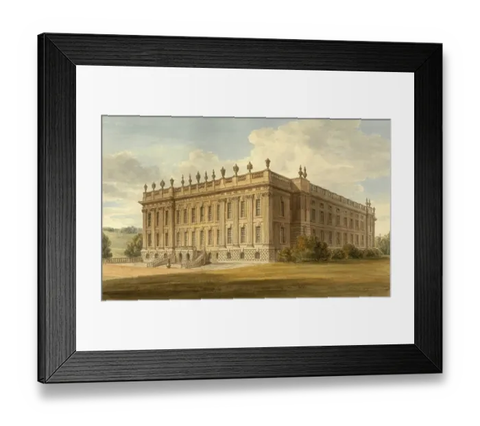 Framed Print : South-east view of Chatsworth House