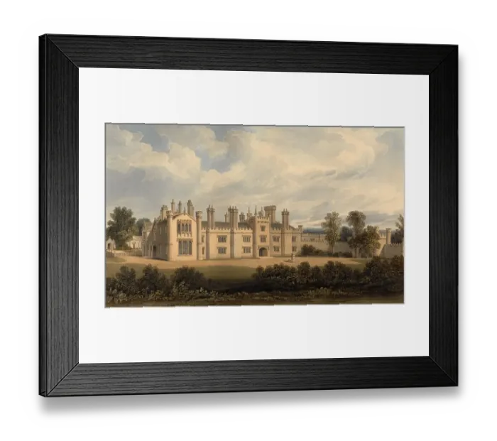 Framed Print : South West View of Blithfield, district of Staffordshire Framed Print : South West View of Blithfield, district of Staffordshire
