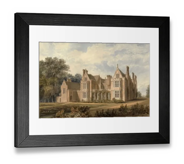 Framed Print : South West View of Bourn Hall, Cambridgeshire Framed Print : South West View of Bourn Hall, Cambridgeshire