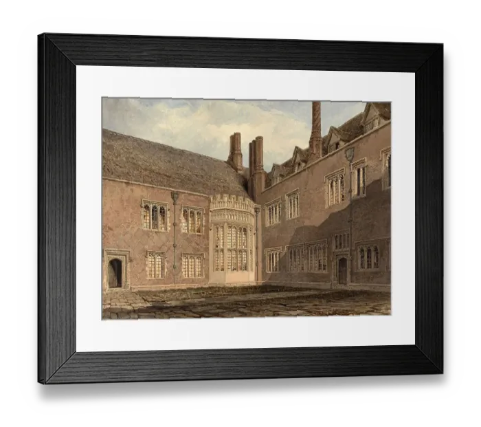 Framed Print : View in the Court of Compton Winyate