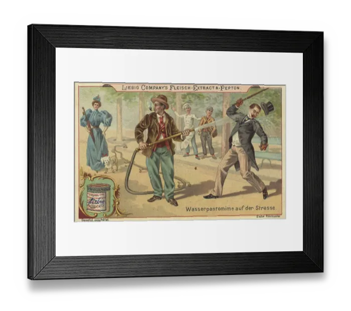Framed Print : Picture series Scenes from everyday life