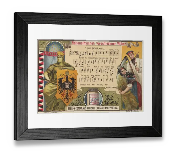 Framed Print : Picture series National anthems of various nations Framed Print : Picture series National anthems of various nations