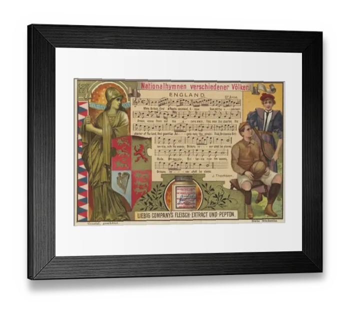 Framed Print : Picture series National anthems of different nations Framed Print : Picture series National anthems of different nations