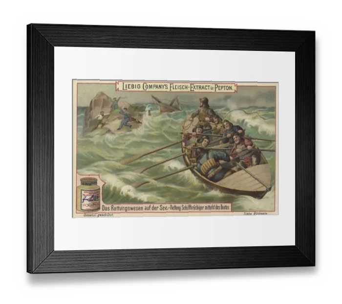 Framed Print : Picture series The rescue system at sea Framed Print : Picture series The rescue system at sea