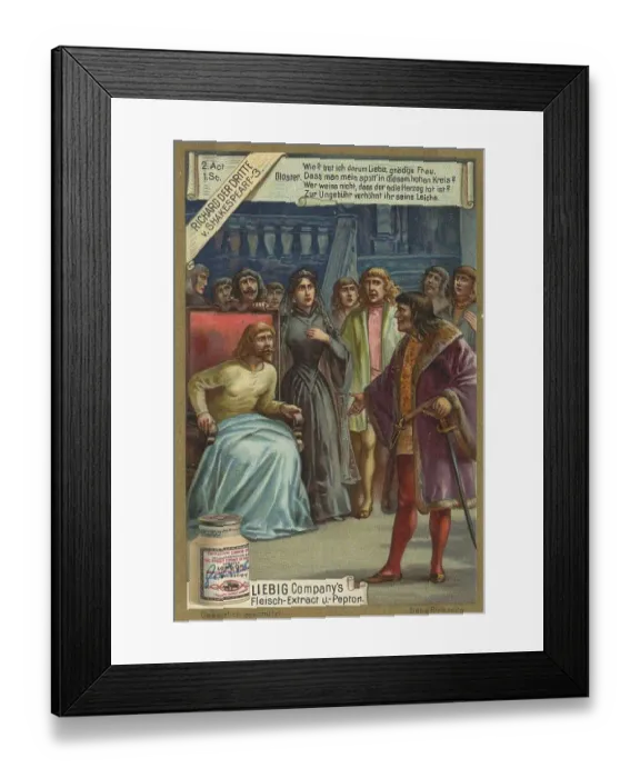 Framed Print : Picture series Richard the Third by Shakespeare Framed Print : Picture series Richard the Third by Shakespeare