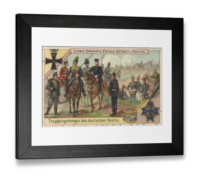 Framed Print : Picture series Military units, types of troops of the army of Germany Framed Print : Picture series Military units, types of troops of the army of Germany