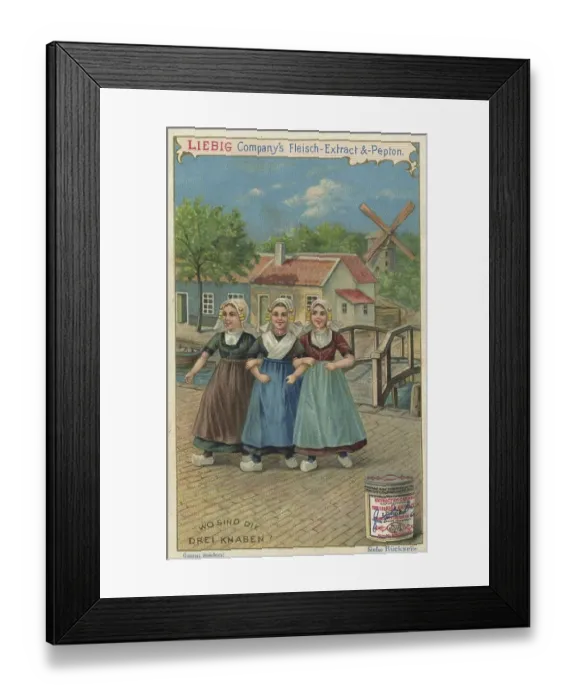 Framed Print : Series of search pictures, Where are the three boys
