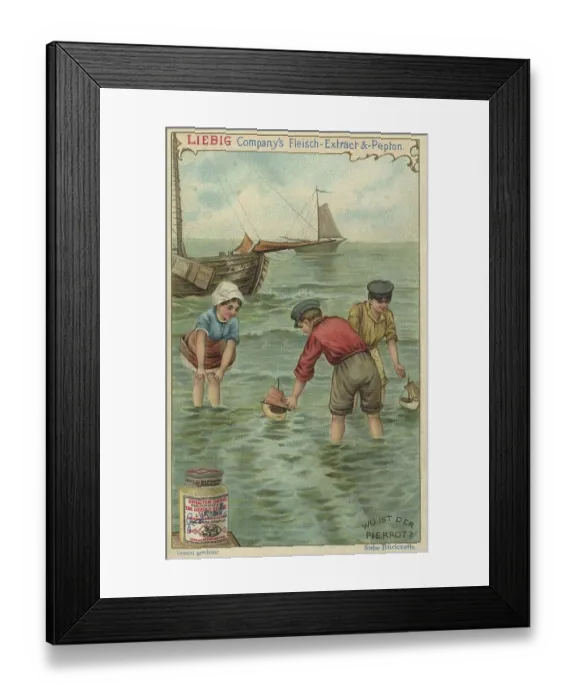 Framed Print : Series of search pictures, Where is the Pierrot Framed Print : Series of search pictures, Where is the Pierrot