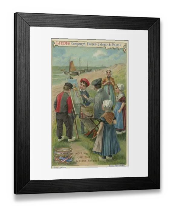 Framed Print : Series of search pictures, Where are the two painters