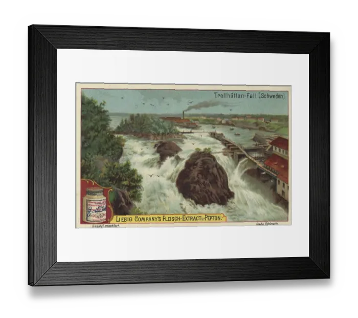 Framed Print : Picture series Waterfalls of the World