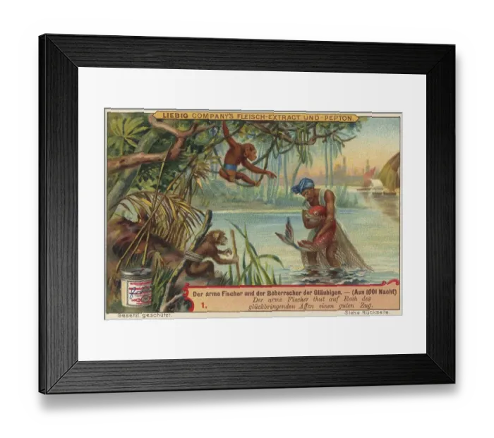 Framed Print : Picture series Fairy tale scenes from 1001 Nights