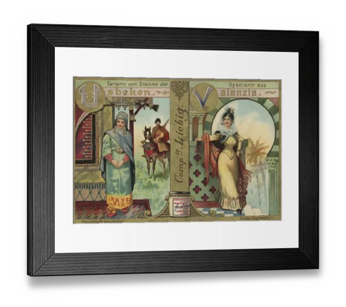 Framed Print : Picture series Noble woman from all over the world