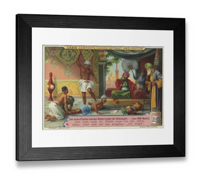 Framed Print : Picture series Fairy tale scenes from 1001 Nights Framed Print : Picture series Fairy tale scenes from 1001 Nights