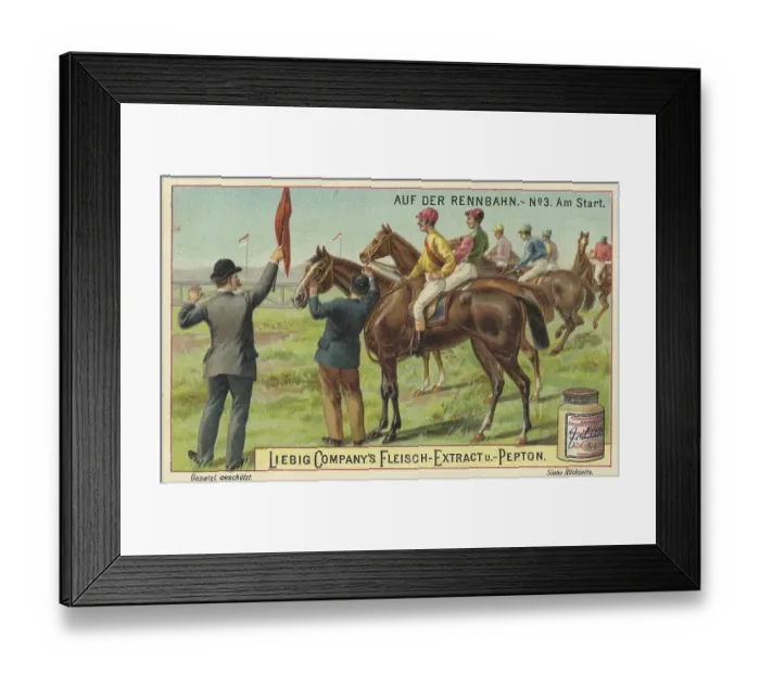 Framed Print : Picture series At the racecourse