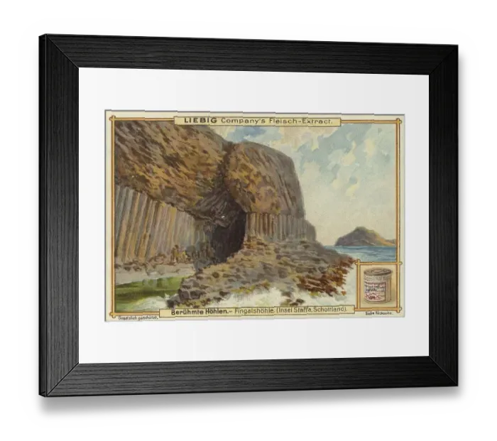 Framed Print : Picture series Famous Caves, Fingal's Cave