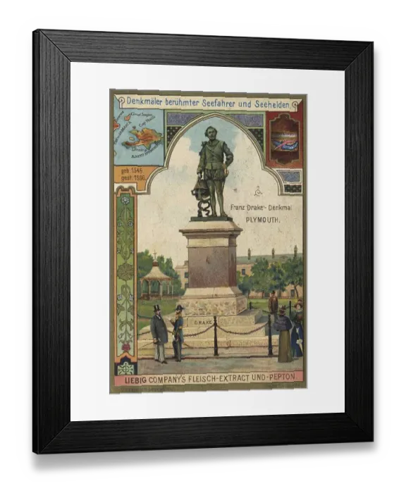 Framed Print : Series Monuments of famous seafarers and sea heroes Framed Print : Series Monuments of famous seafarers and sea heroes