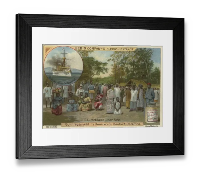 Framed Print : Picture series German overseas colonies Framed Print : Picture series German overseas colonies