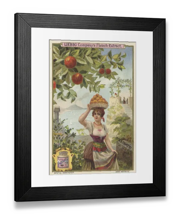 Framed Print : Series tropical fruits with local people