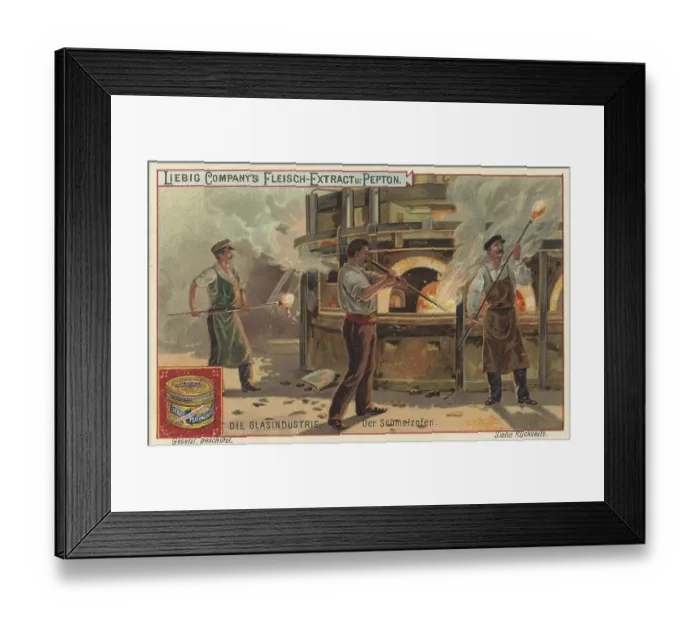 Framed Print : Picture series The Glass Industry