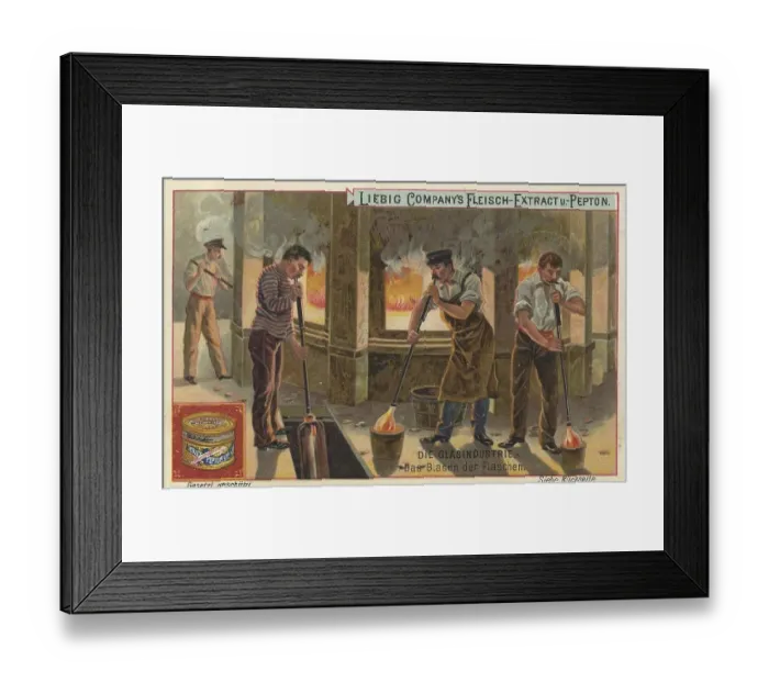 Framed Print : Picture series The glass industry