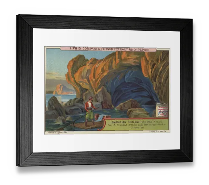 Framed Print : Picture series 1001 Nights, Sinbad the Sailor