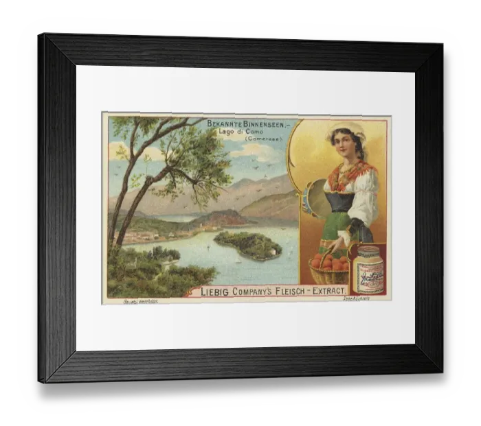 Framed Print : Picture series Famous inland lake with locals