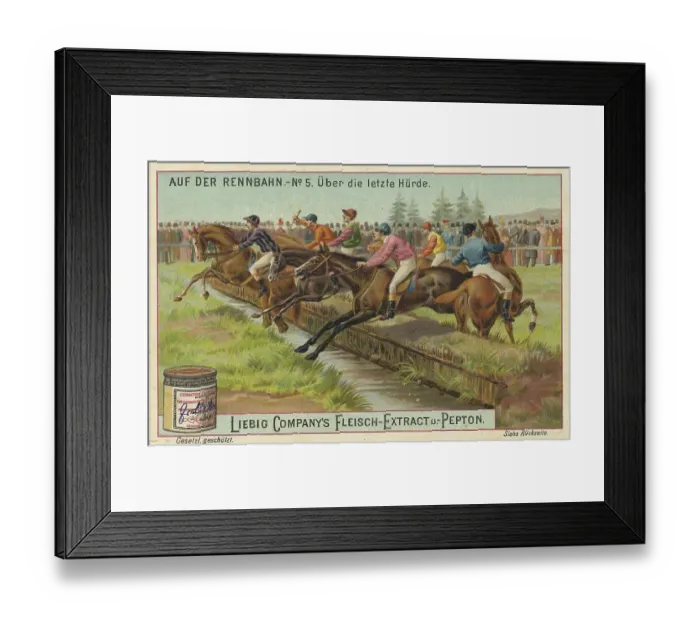 Framed Print : Picture series On the racecourse