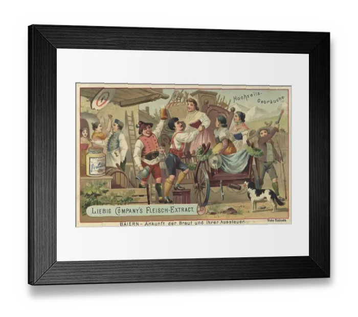 Framed Print : Series Wedding customs, Bavaria