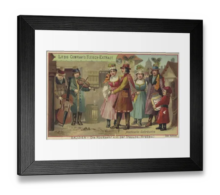 Framed Print : Series Wedding customs, Galicia
