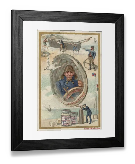 Framed Print : Picture series Situations at sea