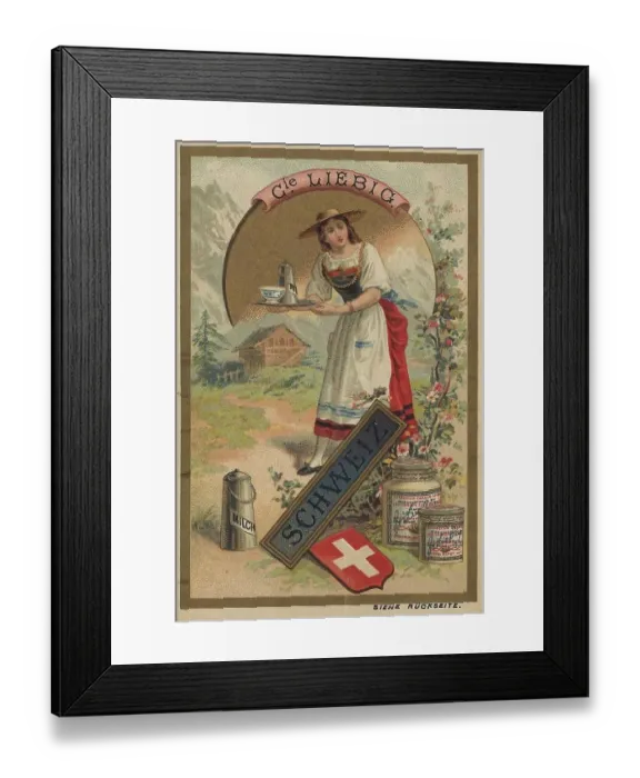Framed Print : Picture series Drinks of the countries
