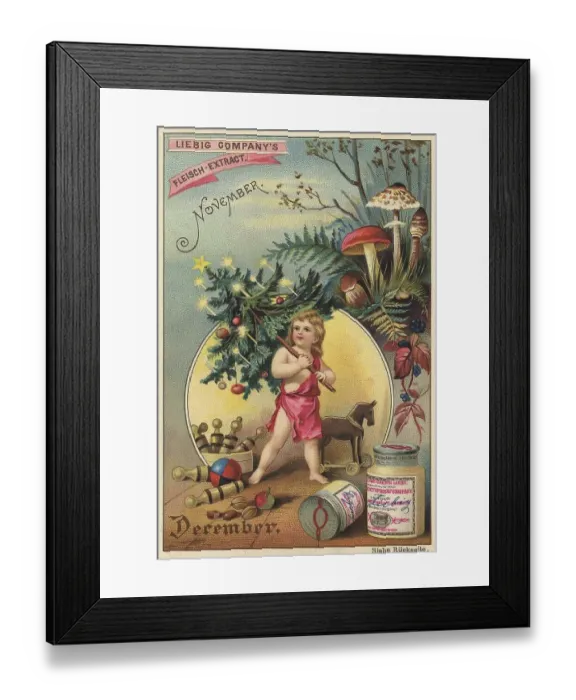 Framed Print : Picture series The months, November and December