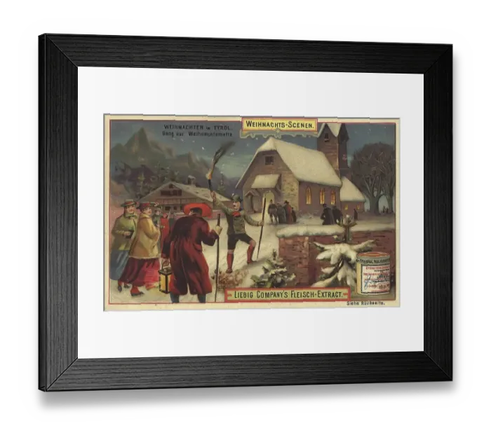 Framed Print : Picture series Christmas scenes Framed Print : Picture series Christmas scenes