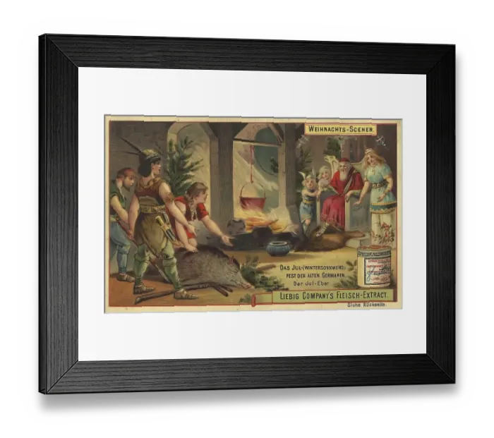 Framed Print : Picture series Christmas scenes