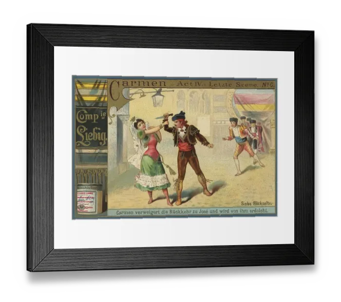 Framed Print : Series of pictures from the opera Carmen Framed Print : Series of pictures from the opera Carmen