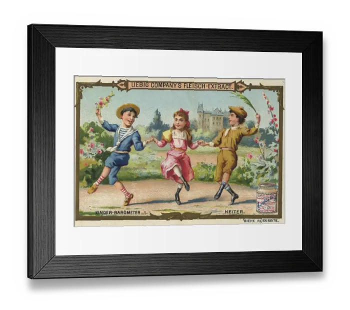 Framed Print : Picture series Children's barometer