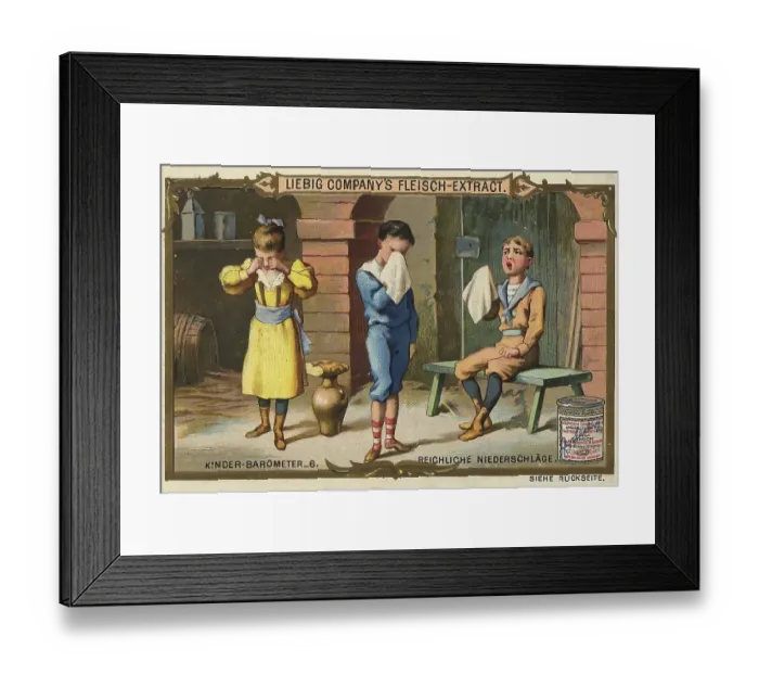 Framed Print : Picture series Children's barometer