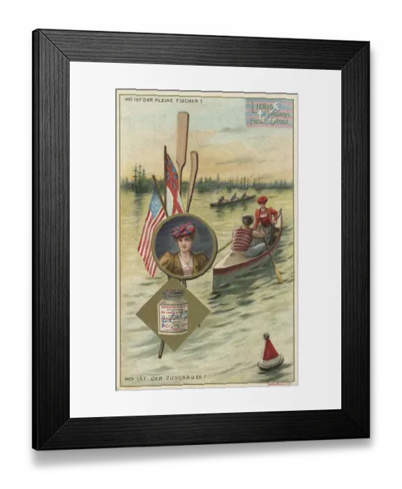 Framed Print : Picture series Riddle, where is the little fisherman