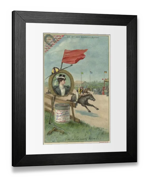 Framed Print : Picture series Riddle, where is the fast runner Framed Print : Picture series Riddle, where is the fast runner