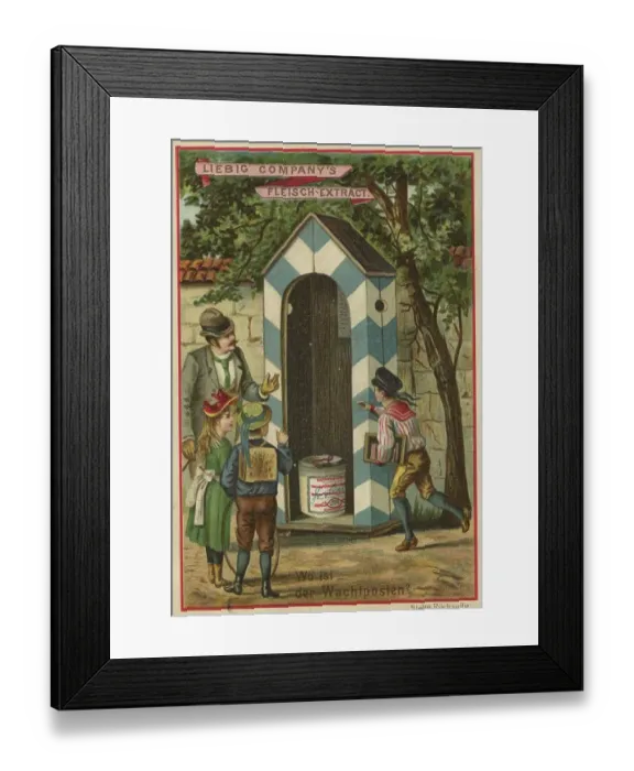 Framed Print : Picture series Bilderraetsel, Wo ist der Wachtposten