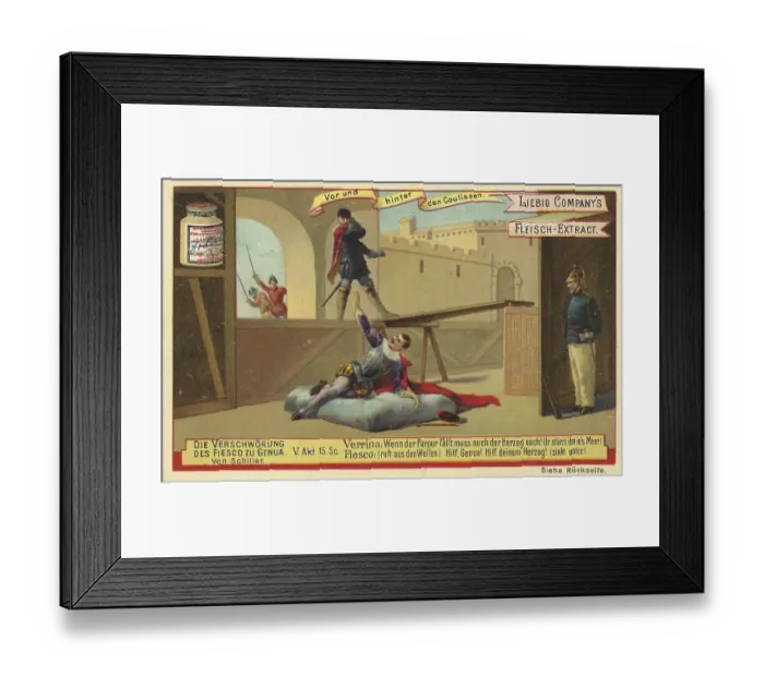 Framed Print : Picture series In front of and behind the scenes