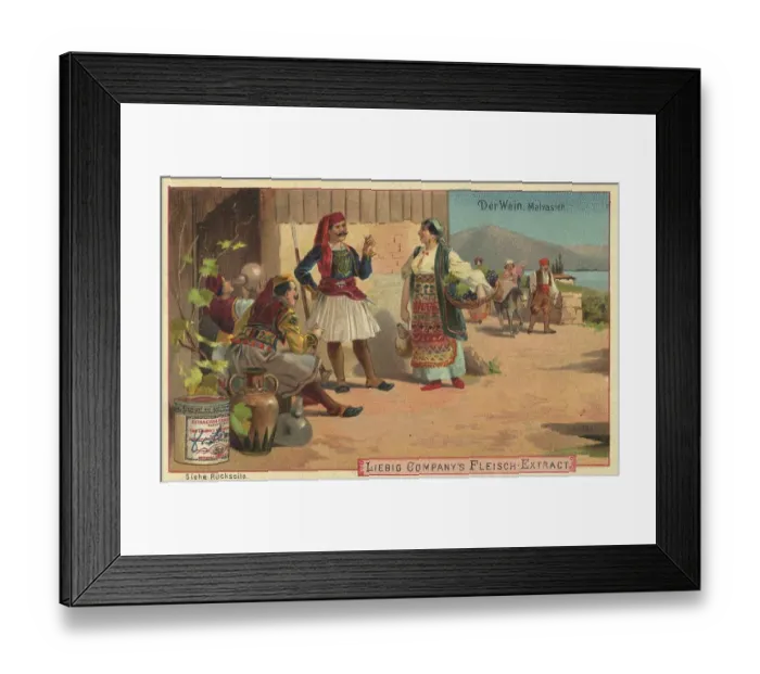 Framed Print : Picture series The Wine, Malvasia from Croatia