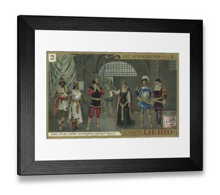 Framed Print : Picture series Vasco de Gama, The African Woman by Giacomo Meyerbeer