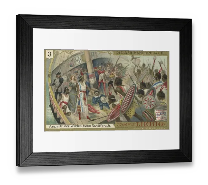 Framed Print : Picture series Vasco de Gama, The African Woman by Giacomo Meyerbeer