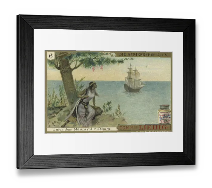 Framed Print : Picture series Vasco de Gama, The African Woman by Giacomo Meyerbeer