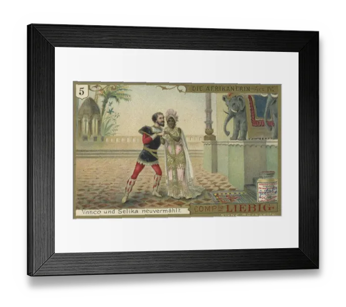Framed Print : Picture series Vasco de Gama, The African Woman by Giacomo Meyerbeer Framed Print : Picture series Vasco de Gama, The African Woman by Giacomo Meyerbeer