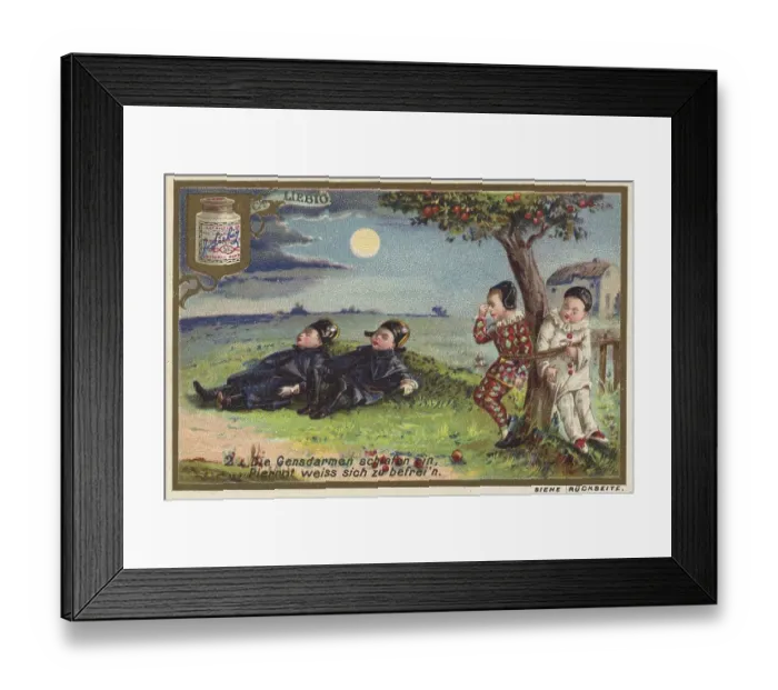 Framed Print : Picture series Children as fruit thieves