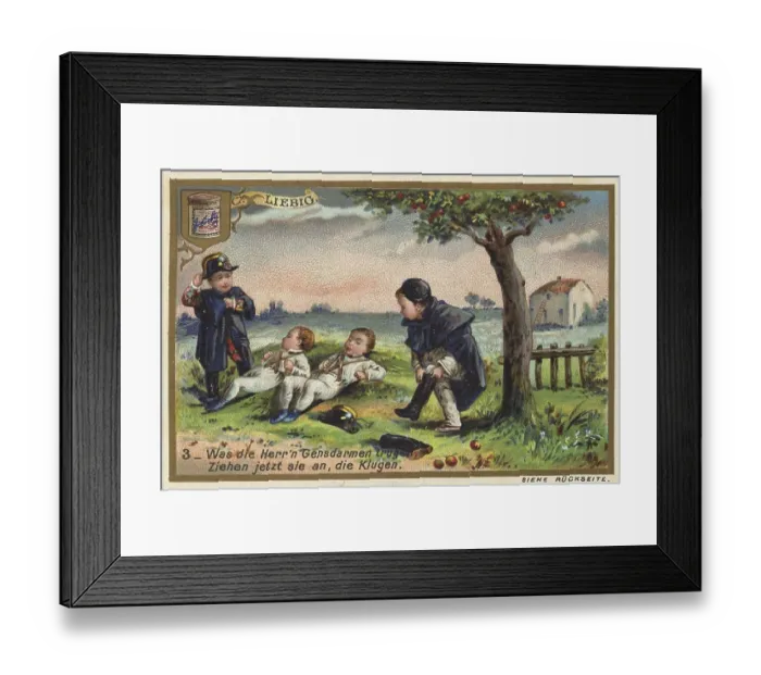 Framed Print : Picture series Children as fruit thieves