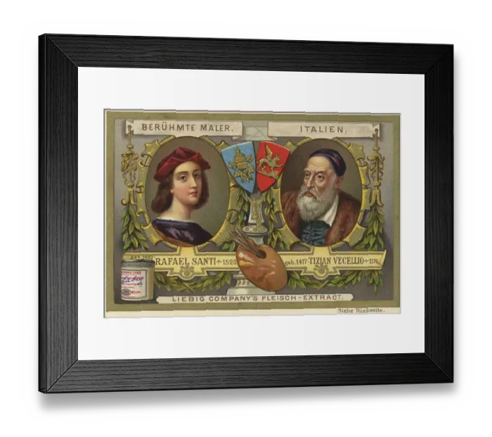 Framed Print : Picture series of famous painters