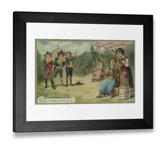Framed Print : Picture series Children as travelling minstrels Framed Print : Picture series Children as travelling minstrels